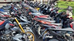 Polres Gorontalo Kota Sita Puluhan Sepeda Motor Balap Liar di 2 Lokasi<
