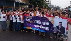 Pedagang Pasar Tradisional Blitar Raya Deklarasi Dukung Erick Tohir Presiden 2024<