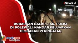 Bubarkan Balap Liar, Polisi di Polewali Mandar Keluarkan Tembakan Peringatan