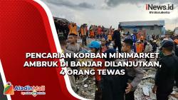 Pencarian Korban Minimarket Ambruk di Banjar Dilanjutkan, 4 Orang Tewas