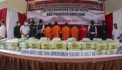 Polda Kepri Musnahkan 52 Kilogram Sabu