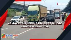 Kemacetan Lebih 1 Km saat Mudik Gratis Bayar Tol