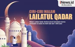 Infografis Ciri-ciri Malam Lailatul Qadar dalam Hadits