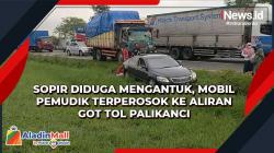 Sopir Diduga Mengantuk, Mobil Pemudik Terperosok ke Aliran Got Tol Palikanci