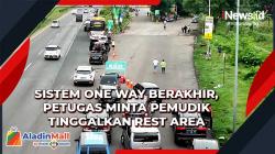 Sistem One Way Berakhir, Petugas Minta Pemudik Tinggalkan Rest Area