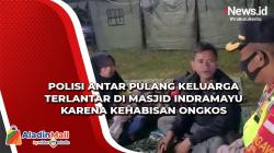 Polisi Antar Pulang Keluarga Terlantar di Masjid Indramayu karena Kehabisan Ongkos