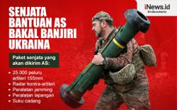 Infografis Senjata Bantuan AS Bakal Banjiri Ukraina