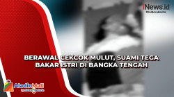 Berawal Cekcok Mulut, Suami Tega Bakar Istri di Bangka Tengah<