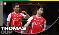 Hasil Piala Thomas 2022: Kevin/Ahsan Kalah Usai Duel Sengit, Indonesia Tertinggal 0-2
