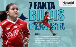 Infografis 7 Fakta Bilqis Prasista, Penakluk Akane Yamaguchi di Piala Uber 2022