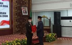 Gubernur Sumsel Tunjuk Kurniawan sebagai Plh Bupati Muara Enim<