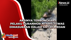 Aksinya Terbongkar, Pelaku Curanmor Nyaris Tewas Dimasukkan dalam Got di Medan
