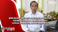 Breaking News! Presiden Jokowi Perbolehkan Masyarakat Lepas Masker, Ini Syaratnya<