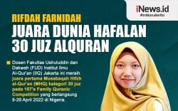 Infografis Rifdah Farnidah, Perempuan Indonesia Juara Dunia Hafalan 30 Juz Alquran