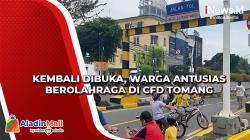 Kembali Dibuka, Warga Antusias Berolahraga di CFD Tomang