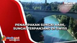 Penampakan Sungai Aare, Sungai Terpanjang di Swiss