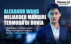 Infografis Alexandr Wang Miliarder Mandiri Termuda di Dunia
