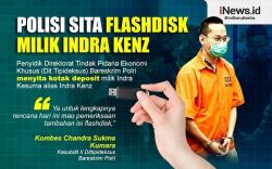 Infografis Polisi Sita Flashdisk Milik Indra Kenz
