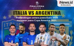 Infografis Prediksi Italia Vs Argentina Juara Eruo Lawan Raja Copa America