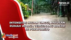 Intensitas Hujan Tinggi, Ratusan Rumah Warga Tergenang Banjir di Purworejo
