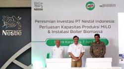 Menko Marinves Luhut Resmikan Instalasi Boiler Biomassa Nestlé Karawang Gunakan Sekam Padi