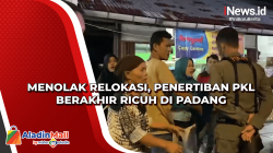 Menolak Relokasi, Penertiban PKL Berakhir Ricuh di Padang