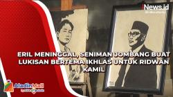 Eril Meninggal, Seniman Jombang Buat Lukisan Bertema Ikhlas untuk Ridwan Kamil