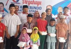 Rayakan HUT ke-7, DPD Partai Perindo Labusel Santuni Ratusan Anak Yatim