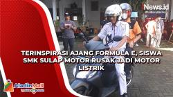Video Terinspirasi Ajang Formula E, Siswa SMK Sulap Motor Rusak jadi Motor Listrik 