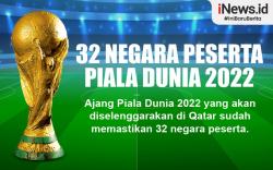 Infografis Daftar Lengkap 32 Negara Peserta Piala Dunia 2022