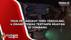 Truk Pegangkut Tebu Terguling, 4 Orang Tewas Tertimpa Muatan di Jombang
