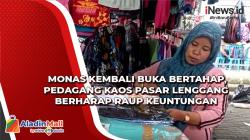 Monas Kembali Buka Bertahap, Pedagang Kaos Pasar Lenggang Berharap Raup Keuntungan