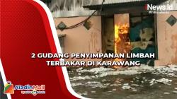 2 Gudang Penyimpanan Limbah Terbakar di Karawang