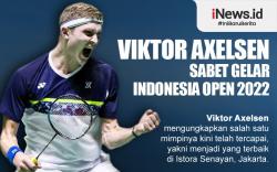 Infografis Viktor Axelsen Sabet Gelar Indonesia Open 2022