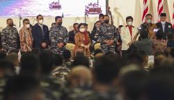 Megawati Resmikan Pelabelan Kapal Korvet TNI AL Bernama KRI Bung Karno-369