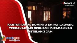 Video Kantor Dinas Kominfo Empat Lawang Terbakar, Api Berhasil Dipadamkan Setelah 3 Jam