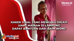 Kakek Viral yang Mengaku Digaji Uang Mainan di Lampung Dapat Bantuan dari Baim Wong