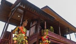 Wajah Rumah Adat Bumi Sriwijaya pada Festival Anjungan Sumatera Selatan