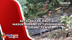 Video Kecelakaan Maut Bus Masuk Jurang di Tasikmalaya, 3 Orang Tewas