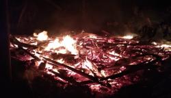Rumah Semi Permanen di Pabuaran Sukabumi Ludes Terbakar saat Penghuni Tidur Lelap 