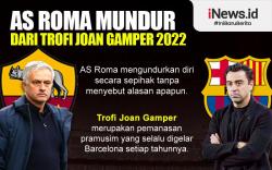 Infografis AS Roma Mundur dari Trofi Joan Gamper 2022