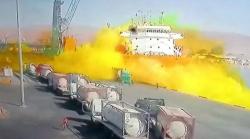 Tangki Gas Klorin Jatuh saat Diangkut di Pelabuhan, 12 Orang Tewas