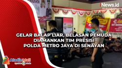 Gelar Balap Liar, Belasan Pemuda Diamankan Tim Presisi Polda Metro Jaya di Senayan