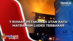 7 Rumah Petakan di Utan Kayu Matraman Ludes Terbakar