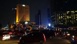 Begini Suasana Bundaran HI selama Pemadaman Lampu Satu Jam