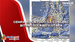 Gempa Magnitudo 5,3 Guncang Bitung Sulawesi Utara