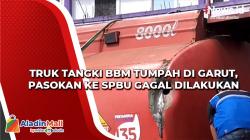 Truk Tangki BBM Tumpah di Garut, Pasokan ke SPBU Gagal Dilakukan<