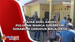 Diajak Duel Kades, Puluhan Warga Sukaresmi Sukabumi Geruduk Balai Desa<