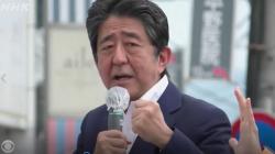 Foto-foto Terakhir Shinzo Abe Terlihat Bersemangat sebelum Ditembak Eks Pasukan AL Jepang