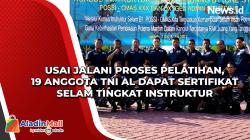 Usai Jalani Proses Pelatihan, 19 Anggota TNI AL Dapat Sertifikat Selam Tingkat Instruktur